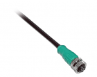 M12 8pin-A母线+10m PUR电缆