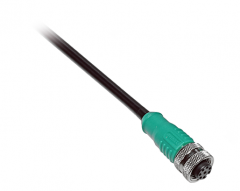 M12 8pin-A母线+10m PUR电缆